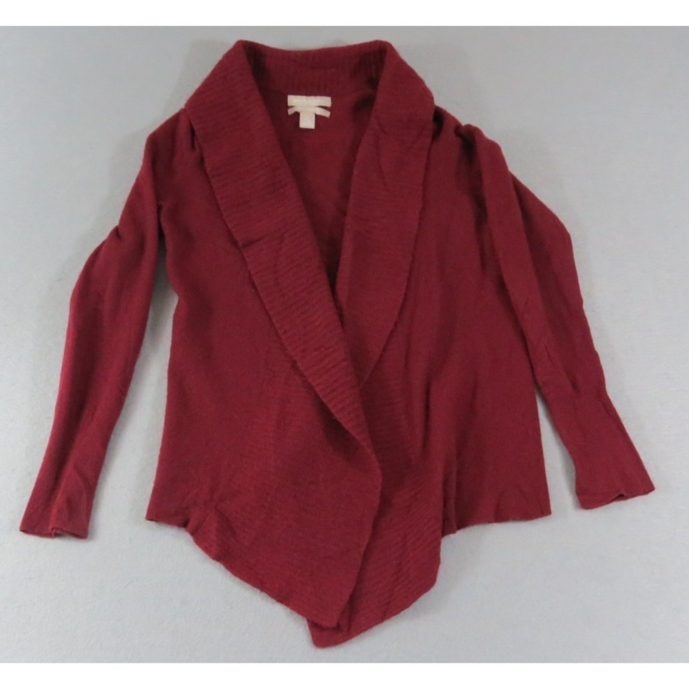 Banana Republic Wool Cashmere Blend Quiet Luxury Soft Ribbed Cardigan Women's Sm